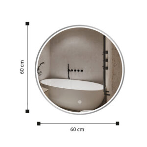 Espejo decorativo redondo Moher con luz LED 4 Espejo decorativo redondo Moher con luz LED